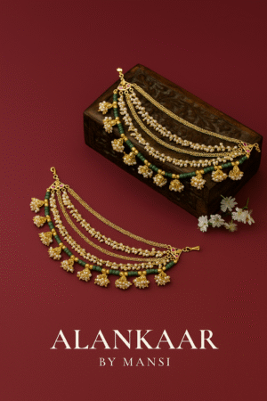 Jadau Kundan Earchains