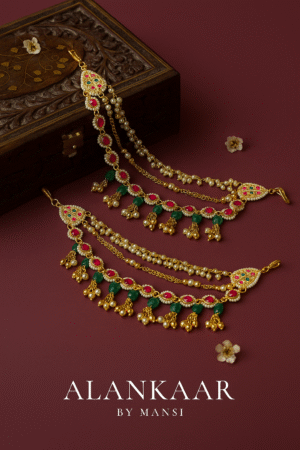 Jadau Kundan Earchains