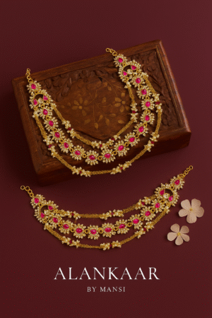 Jadau Kundan Earchains