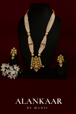 Kundan Necklace with Statement Earrings
