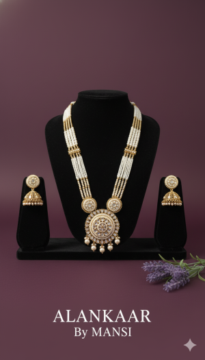 Polki Necklace-Long Length