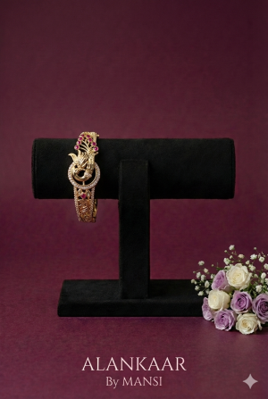 Moissanite Openable Bracelet-Ruby