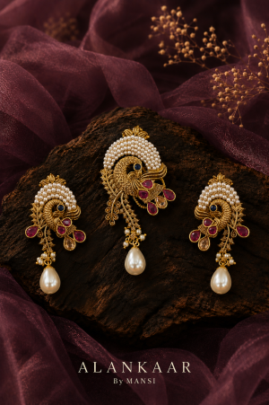 Basra Moti Pendant Set