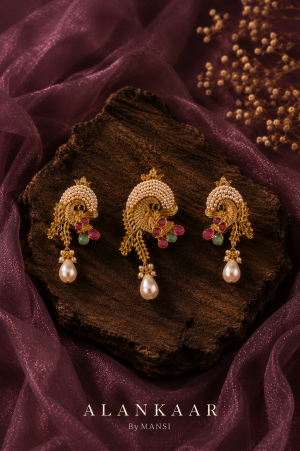 Basra Moti Pendant Set